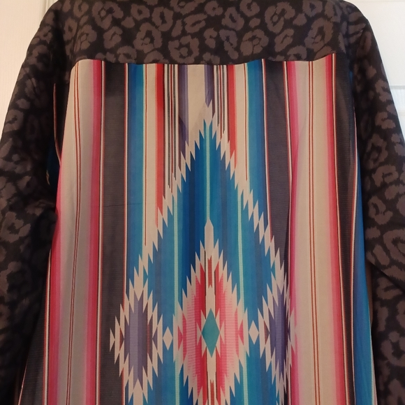 Crazy Train NWT Havasu Falls Button-Up Long Duster - Picture 6 of 11